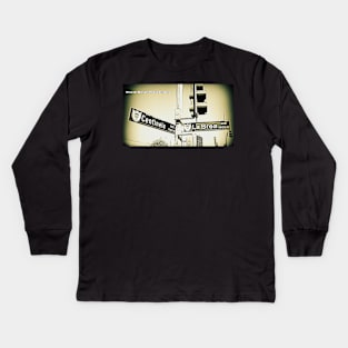 Centinela Avenue & La Brea Avenue2, Inglewood, California by Mistah Wilson Kids Long Sleeve T-Shirt